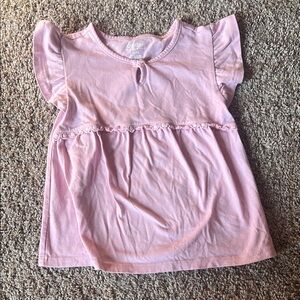 OshKosh B'gosh Light Pink Ruffle Sleeve Top